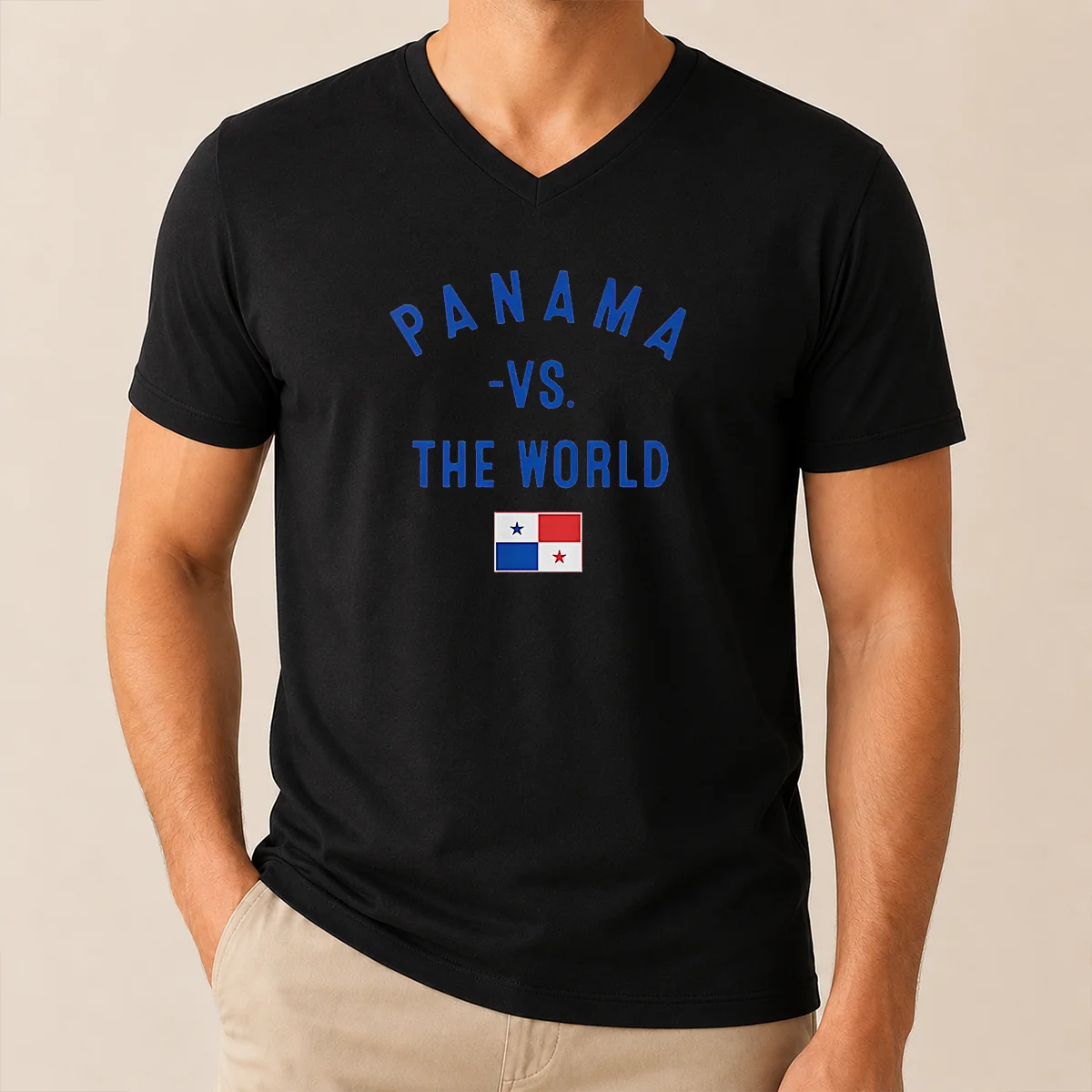 Pretty Panama Vs The World Soccer V-Neck Shirt Pretty Panama Vs The World Soccer V-Neck Shirt