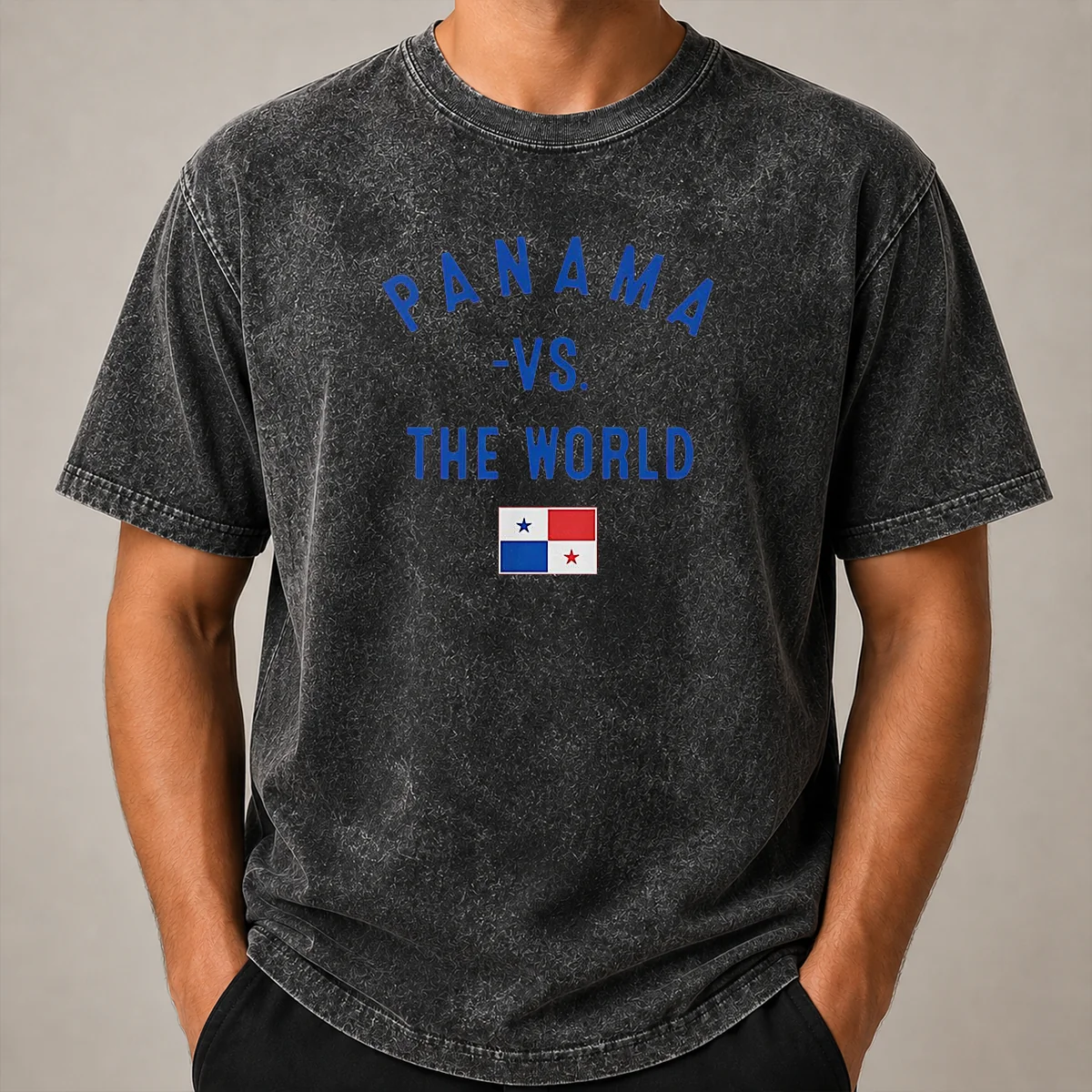 Pretty Panama Vs The World Soccer Flag Washed T Shirt Pretty Panama Vs The World Soccer Flag Washed T Shirt featuring a soft, worn-in look with vibrant flag graphics