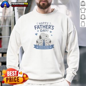 Pretty Snoopy Peanuts Happy Father Day Thanks For Being My Hero Every Day Sweatshirt