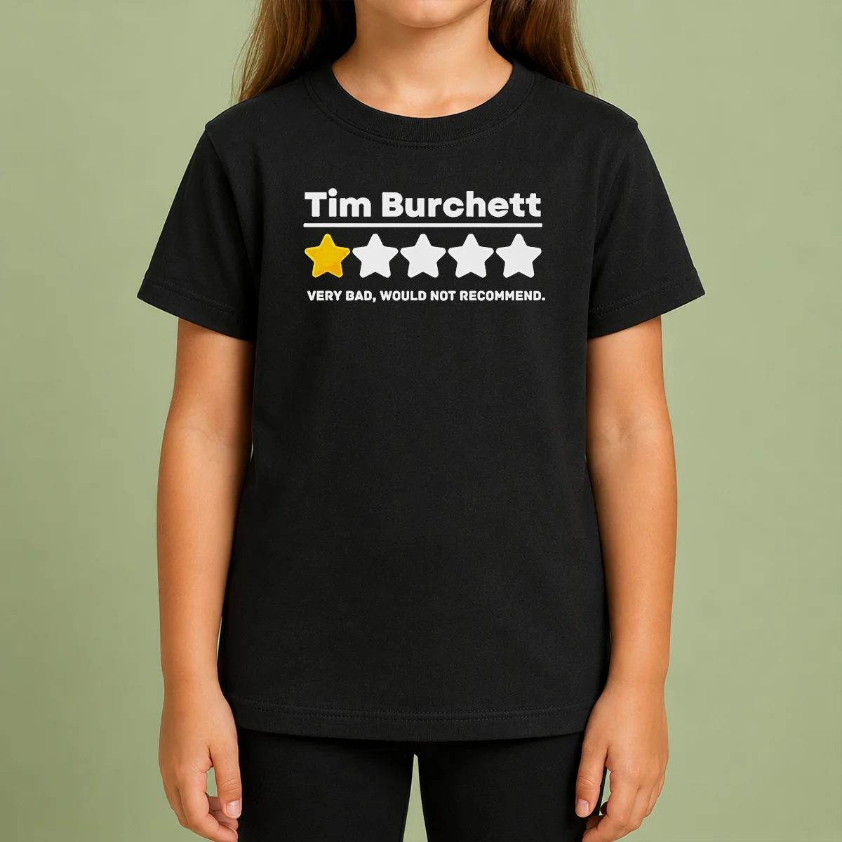 Pretty Tim Burchett 1 Star Very Bad Would Not Recommend Kids T Shirt Pretty Tim Burchett 1 Star Very Bad Would Not Recommend Kids T-Shirt