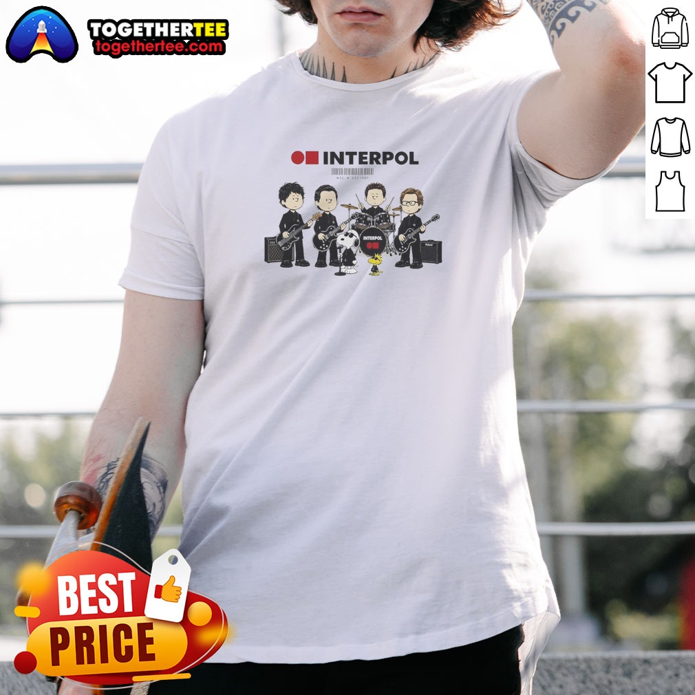 Top Interpol Snoopy Charlie Brown Peanuts NYC Est 1997 Shirt on Classic Shirt Top Interpol Snoopy Charlie Brown Peanuts NYC Est 1997 Shirt shown as a classic shirt preview