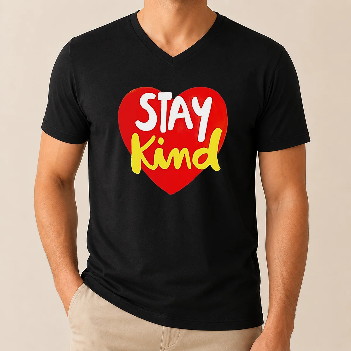 Awesome Hot Stay Kind Heart V-Neck Shirt Awesome Hot Stay Kind Heart V-Neck Shirt
