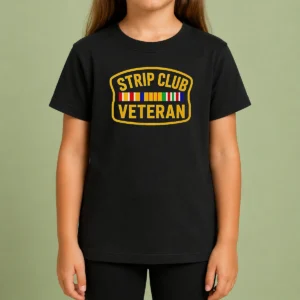 Awesome Hot Strip Club Veteran Logo Kids T-Shirt
