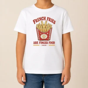 Awesome Nice French Fries Are Finger Food IYKYK Fast Food Kids T-Shirt