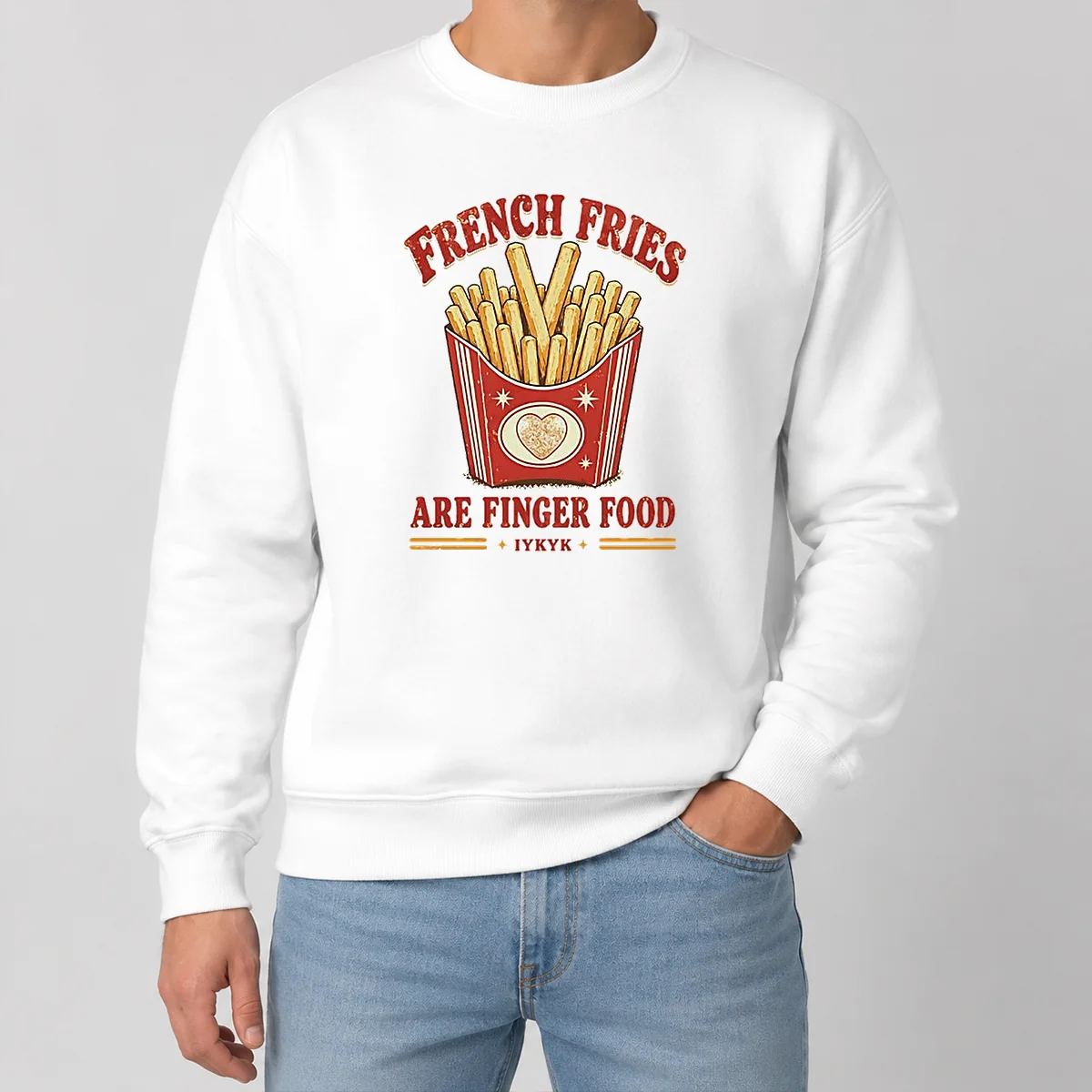 Awesome Nice French Fries Are Finger Food IYKYK Fast Food Sweater Awesome Nice French Fries Are Finger Food IYKYK Fast Food Sweater