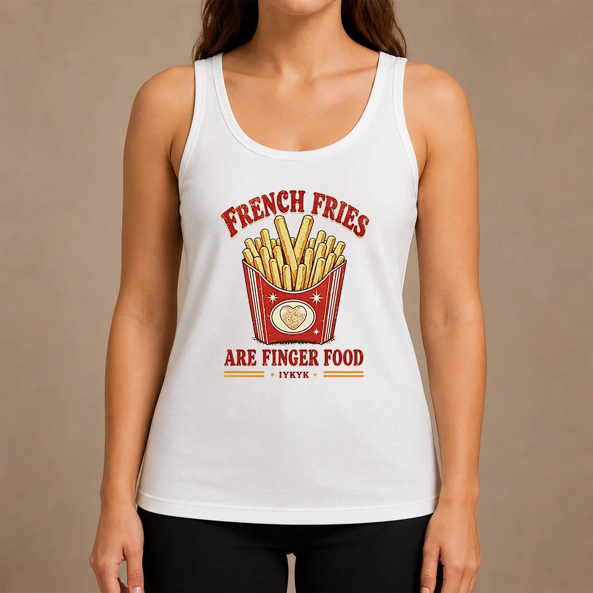 Awesome Nice French Fries Are Finger Food IYKYK Fast Food Tank Top Awesome Nice French Fries Are Finger Food IYKYK Fast Food Tank Top