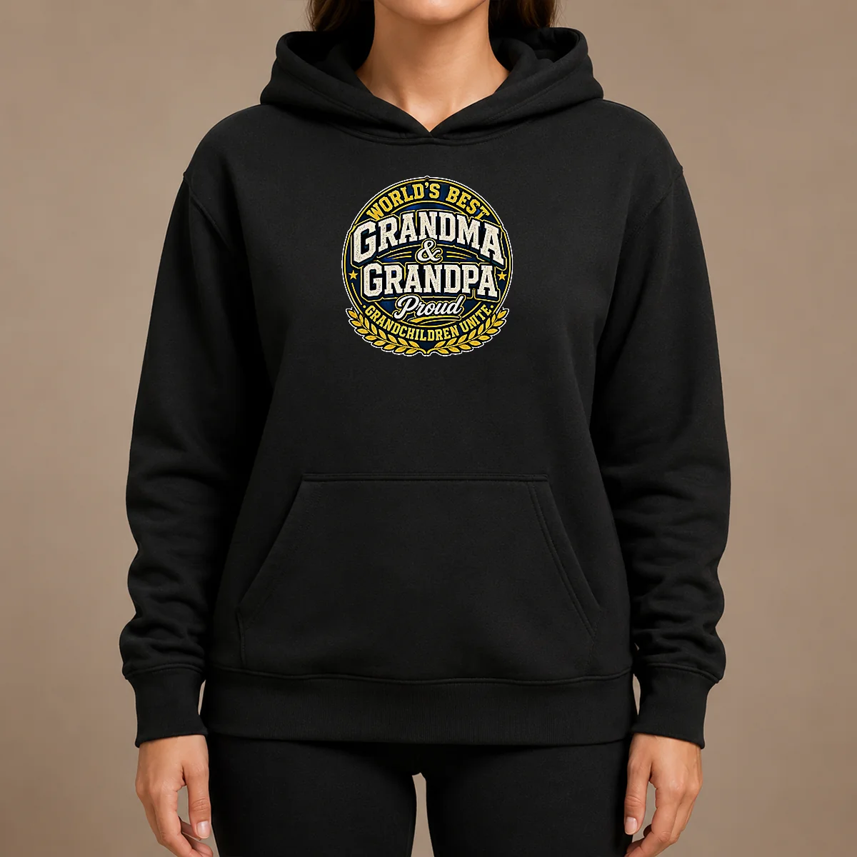 Awesome Official Grandparents Day Proud Grandchildren Mascot Badge Hoodie Awesome Official Grandparents Day Proud Grandchildren Mascot Badge Hoodie