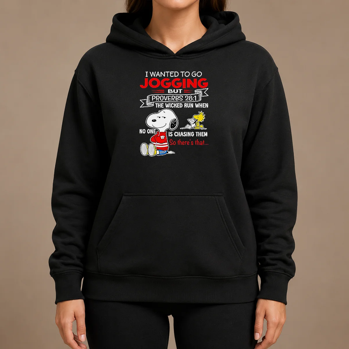 Awesome Premium Snoopy IWanted To Go Jogging But Proverbs 28 1 The Wicked Run When No One Is Chasing Them So There'S That Hoodie Awesome Premium Snoopy IWanted To Go Jogging But Proverbs 28 1 The Wicked Run When No One Is Chasing Them So There'S That Hoodie