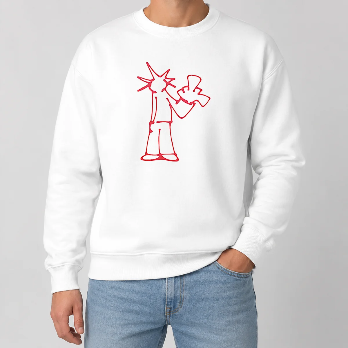 Awesome Statue Of Liberty New York City Sketch Art Doodle Minimal Line Drawing Sweater Awesome Statue Of Liberty New York City Sketch Art Doodle Minimal Line Drawing Sweater