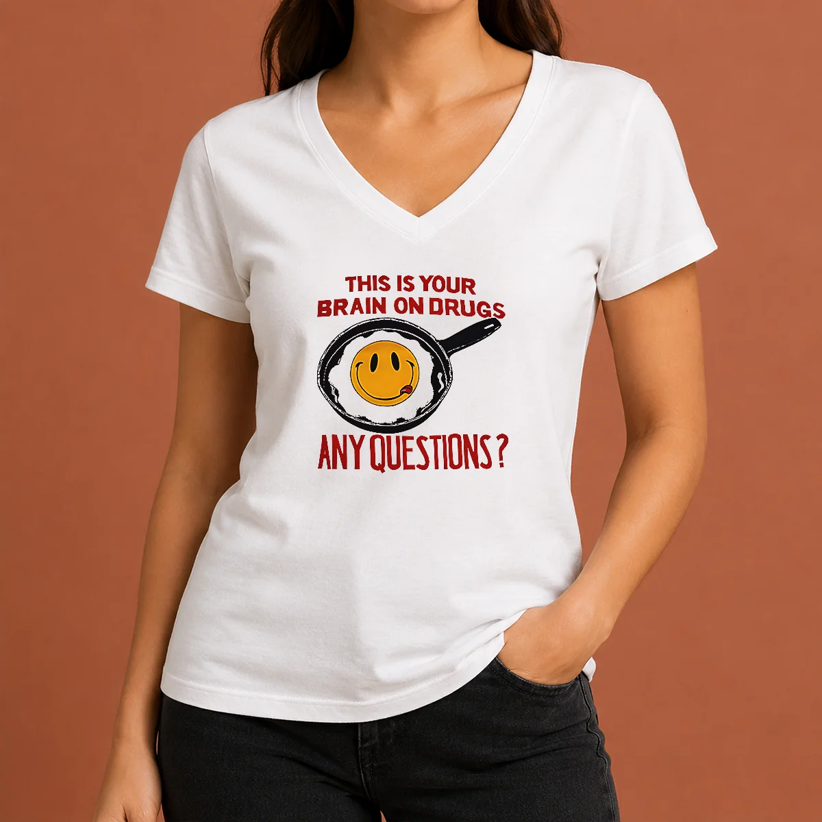Awesome This Is Your Brain On V-Neck Shirt Awesome This Is Your Brain On V-Neck Shirt