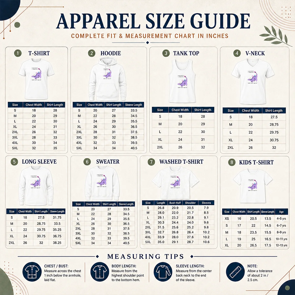 Awesome Transphobia Is Dangerous Trans People Are Not Size Chart Size chart for Awesome Transphobia Is Dangerous Trans People Are Not with measurements in inches and cm