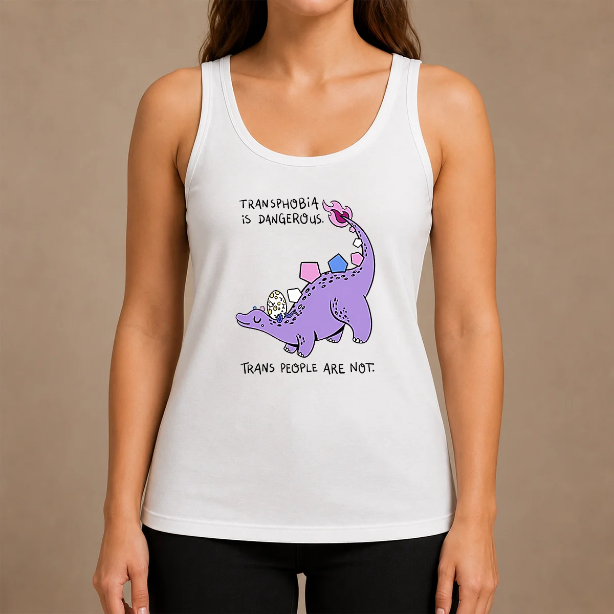 Awesome Transphobia Is Dangerous Trans People Are Not Tank Top Awesome Transphobia Is Dangerous Trans People Are Not Tank Top