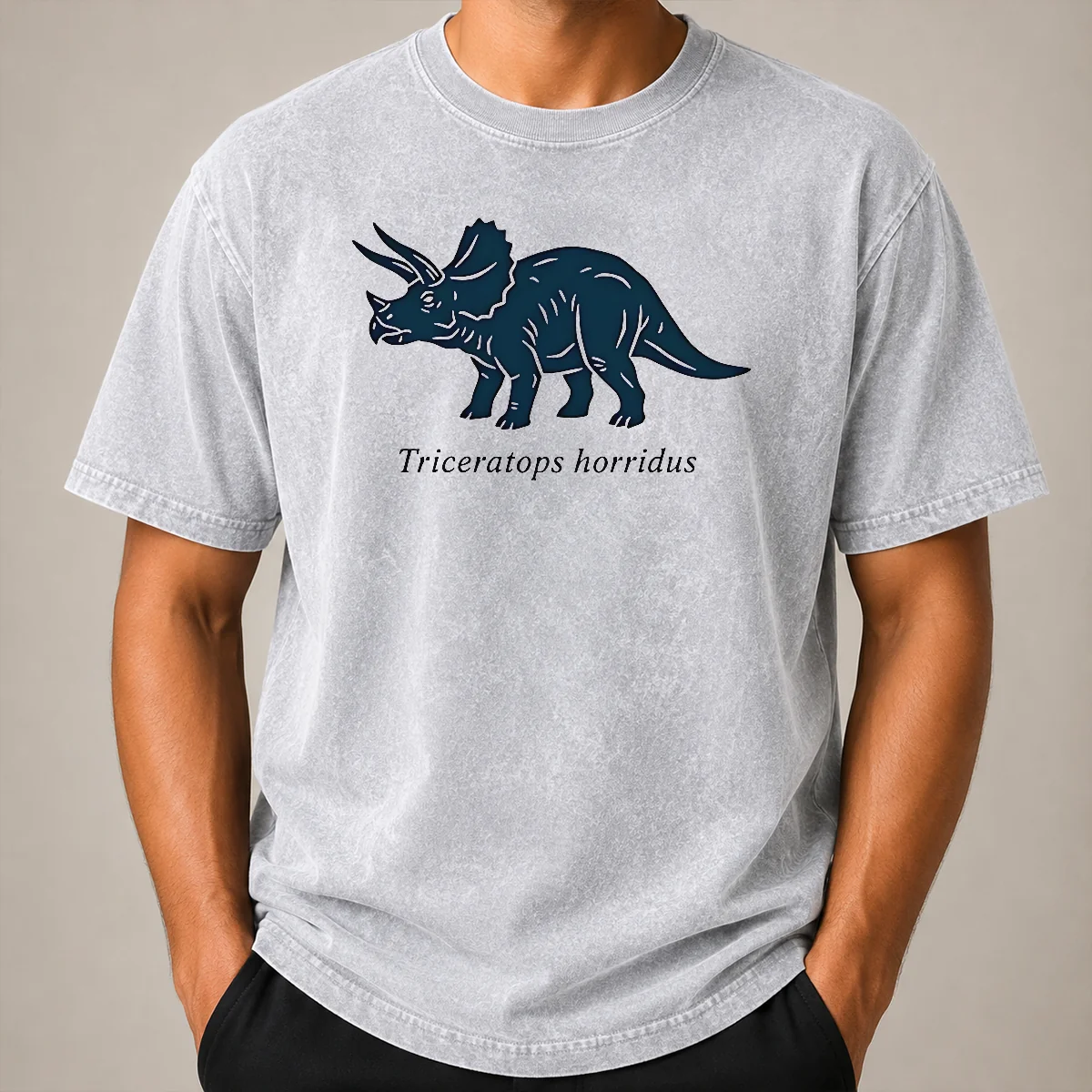 Awesome Triceratops Horridus Dinosaur Prehistoric Animal Paleontology Biology Science Washed T Shirt Awesome Triceratops Horridus Dinosaur Prehistoric Animal Paleontology Biology Science Washed T-Shirt