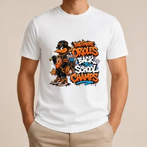 Baltimore Orioles Back to School Graffiti Shirt