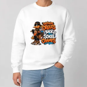 Baltimore Orioles Back to School Graffiti Sweater
