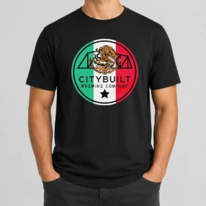 Funny Citybuilt Brewing Company Mexico Flag Eagle