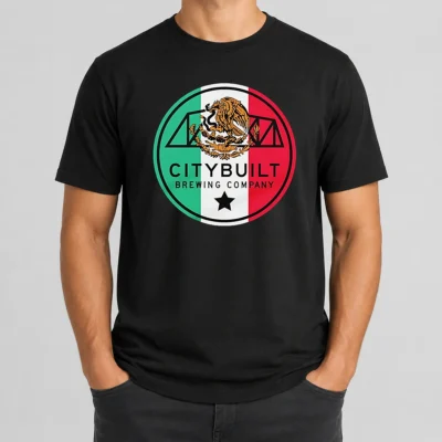 Funny Citybuilt Brewing Company Mexico Flag Eagle