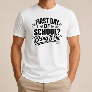 Funny First Day Of School Teacher Humor Line Art