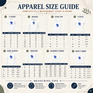 Size chart for Funny Good Wisconsin State Milk Or Be Milked Map with measurements in inches and cm