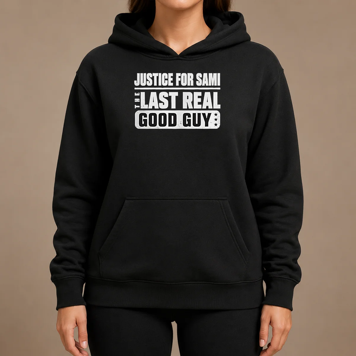 Funny Justice For Sami The Last Real Good Guy Text Hoodie Funny Justice For Sami The Last Real Good Guy Text Hoodie