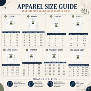 Size chart for Funny Mind If A White Boy Speak A Little Minionese shirt with measurements in inches and cm