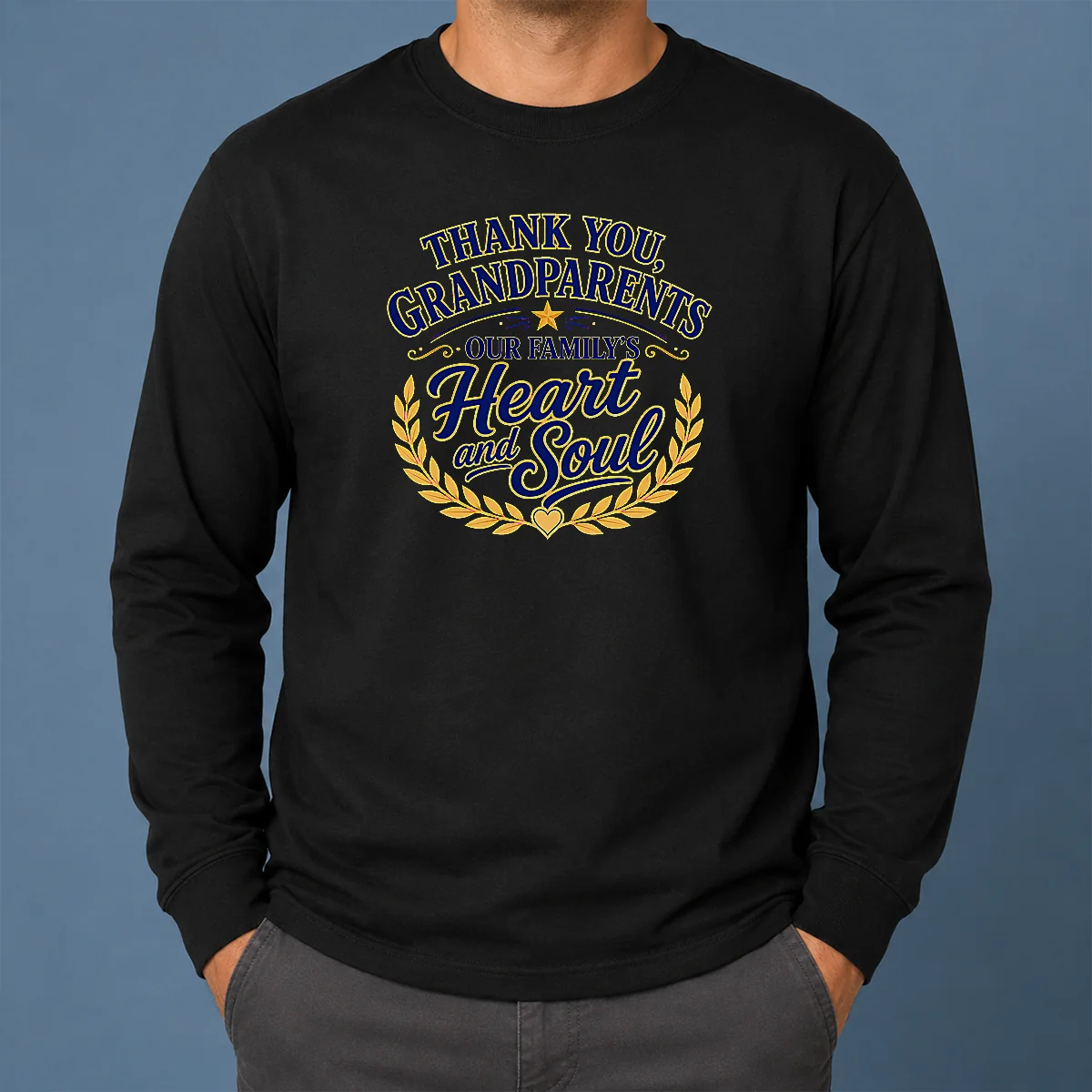 Funny Original Grandparents Day Thank You Vector Family Love Long Sleeve Shirt Funny Original Grandparents Day Thank You Vector Family Love Long Sleeve Shirt