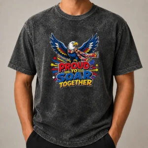 Funny Proud To Soar Together Pop Art Washed T-Shirt