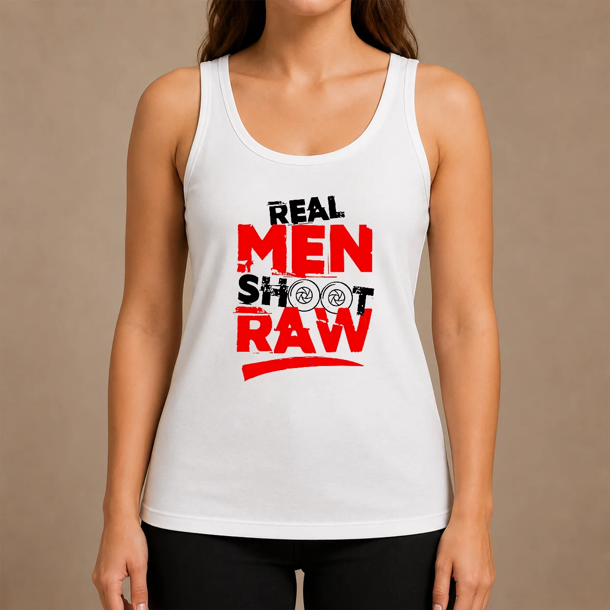 Funny Real Men Shoot Raw Photography Camera Shutter Aperture Tank Top Funny Real Men Shoot Raw Photography Camera Shutter Aperture Tank Top