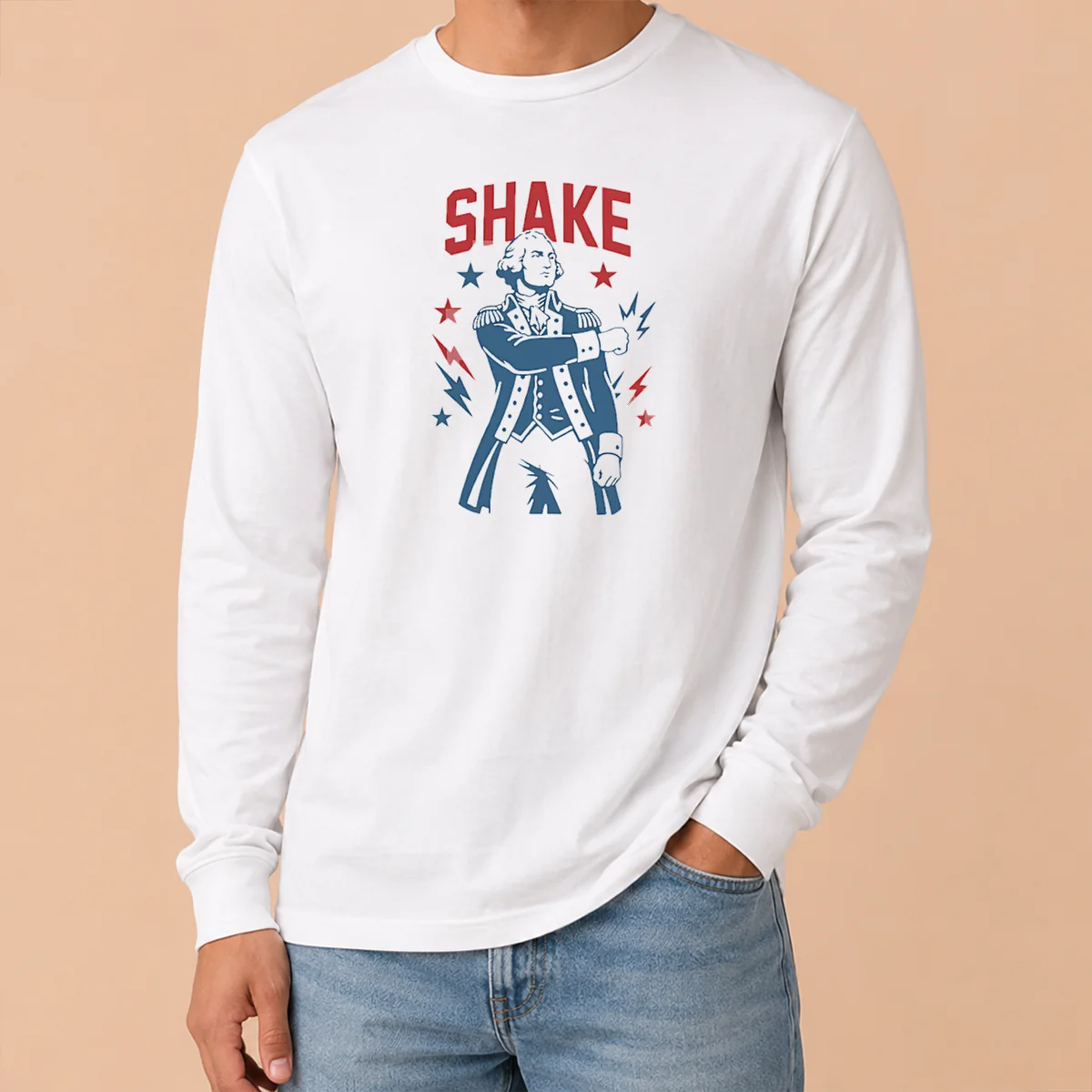 Funny Shake Ben Franklin Fourth Of July America 2026 Long Sleeve Shirt Funny Shake Ben Franklin Fourth Of July America 2026 Long Sleeve Shirt