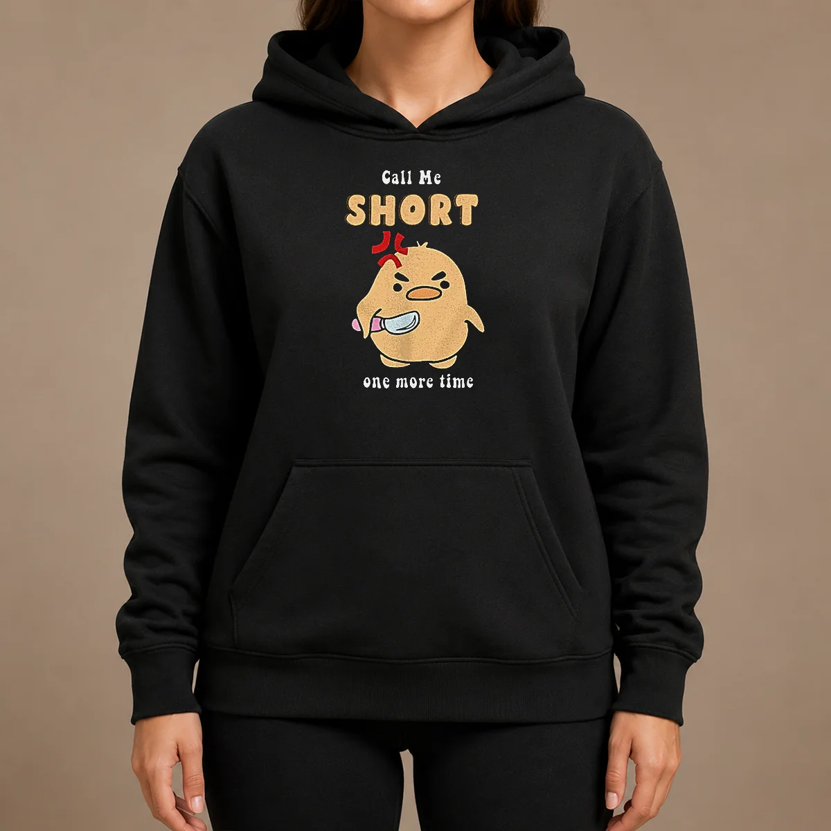 Good Call Me Short One More Time Cute Angry Bird With Knife Hoodie Good Call Me Short One More Time Cute Angry Bird With Knife Hoodie