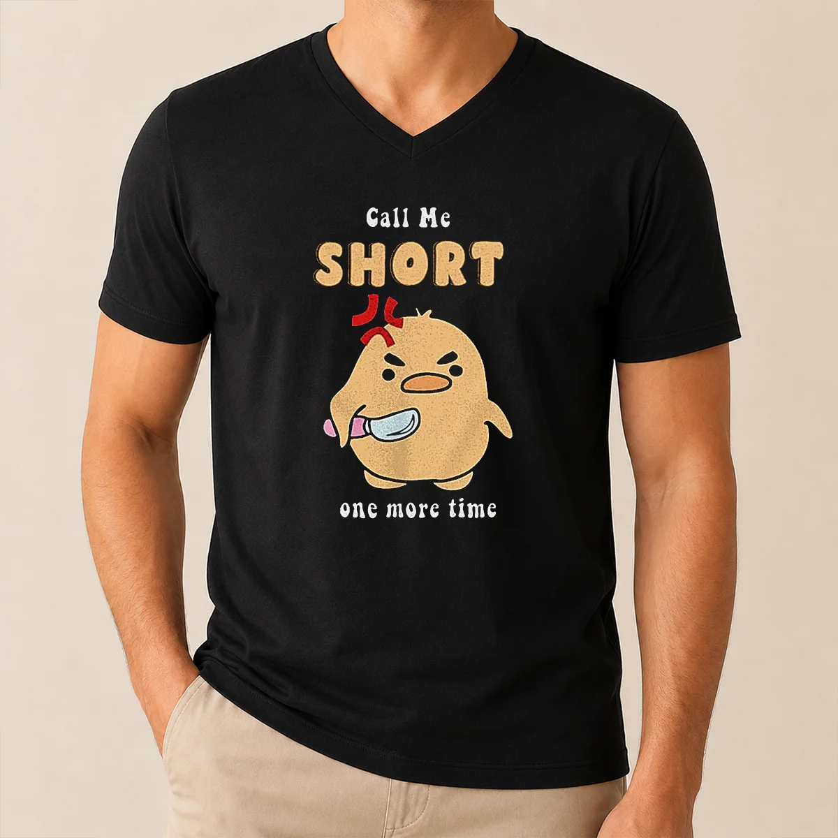 Good Call Me Short One More V-Neck Shirt Good Call Me Short One More V-Neck Shirt