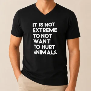 Good It Is Not Extremely To Not Want To Hurt Animals V-Neck Shirt