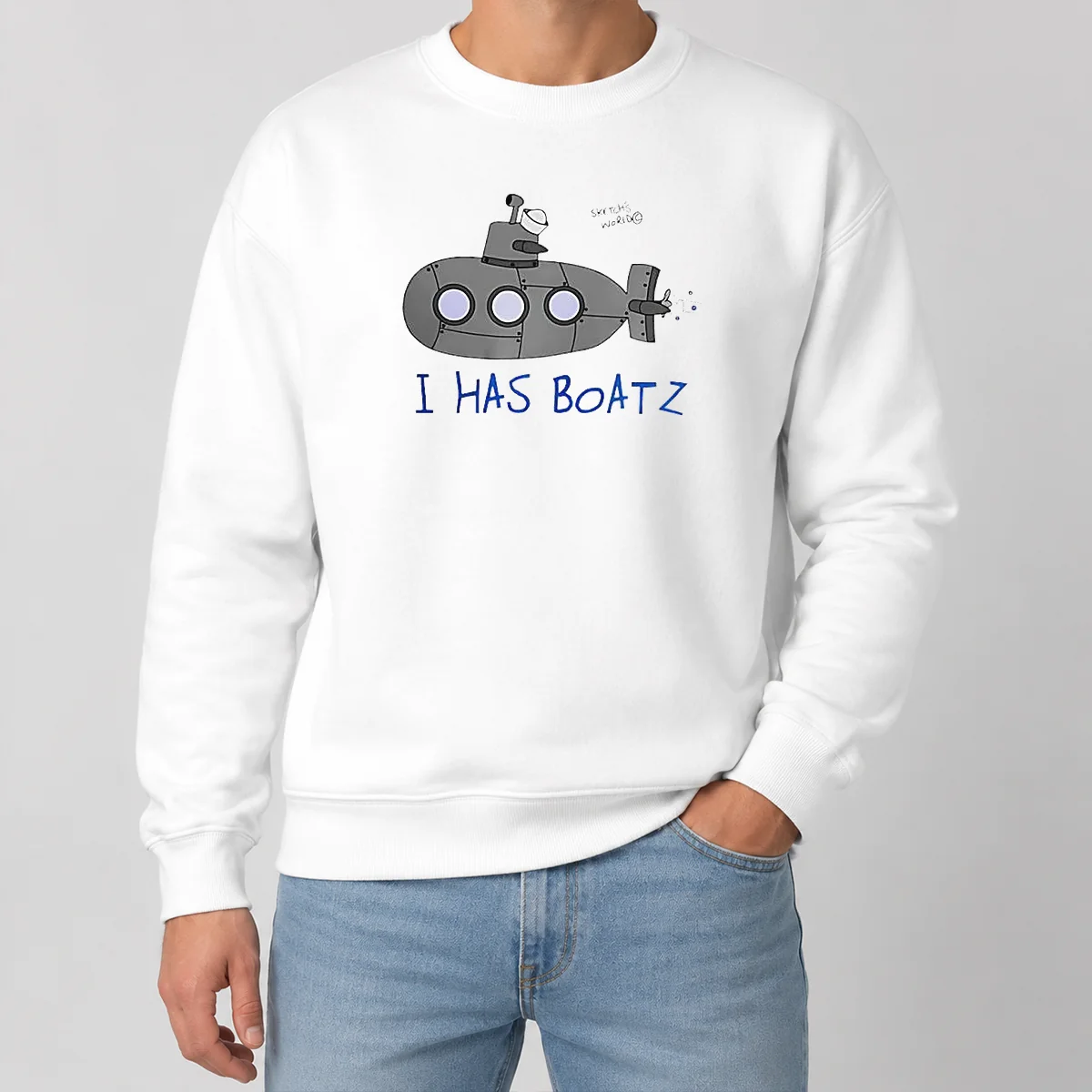 Good Premium Submarine I Has Boatz Cartoon Meme Sweater Good Premium Submarine I Has Boatz Cartoon Meme Sweater