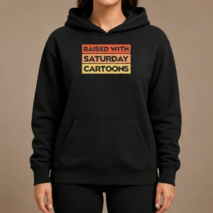 Good Raised With Saturday Cartoons Retro Hoodie