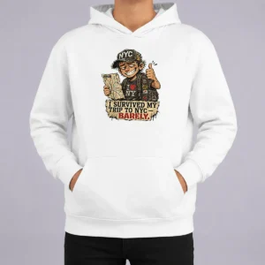 Good Survived NYC Trip Funny Grunge Streetwear Hoodie