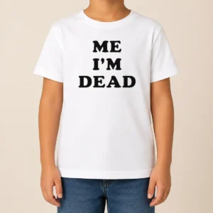Good Touch Me I'M Dead Slogan Funny Goth Humor Kids T-Shirt