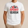 Happy Funny Spooky Season Halloween Bats Witch Broom Zombie
