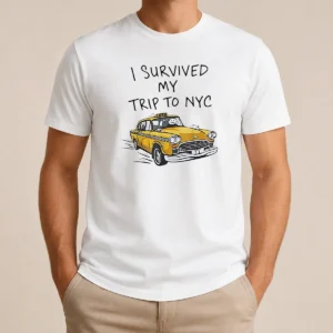Hot Awesome I Survived My Trip To NYC Taxi Cartoon New York City