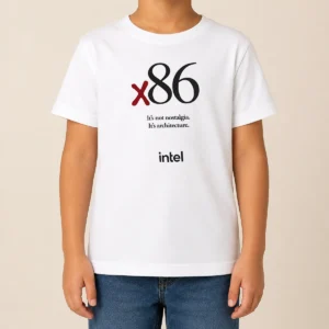 Hot Awesome Intel X86 It'S Not Nostalgia It'S Architecture Kids T-Shirt