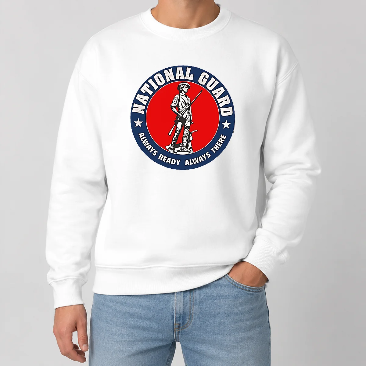 Hot Funny National Guard Always Ready Always There Sweater Hot Funny National Guard Always Ready Always There Sweater