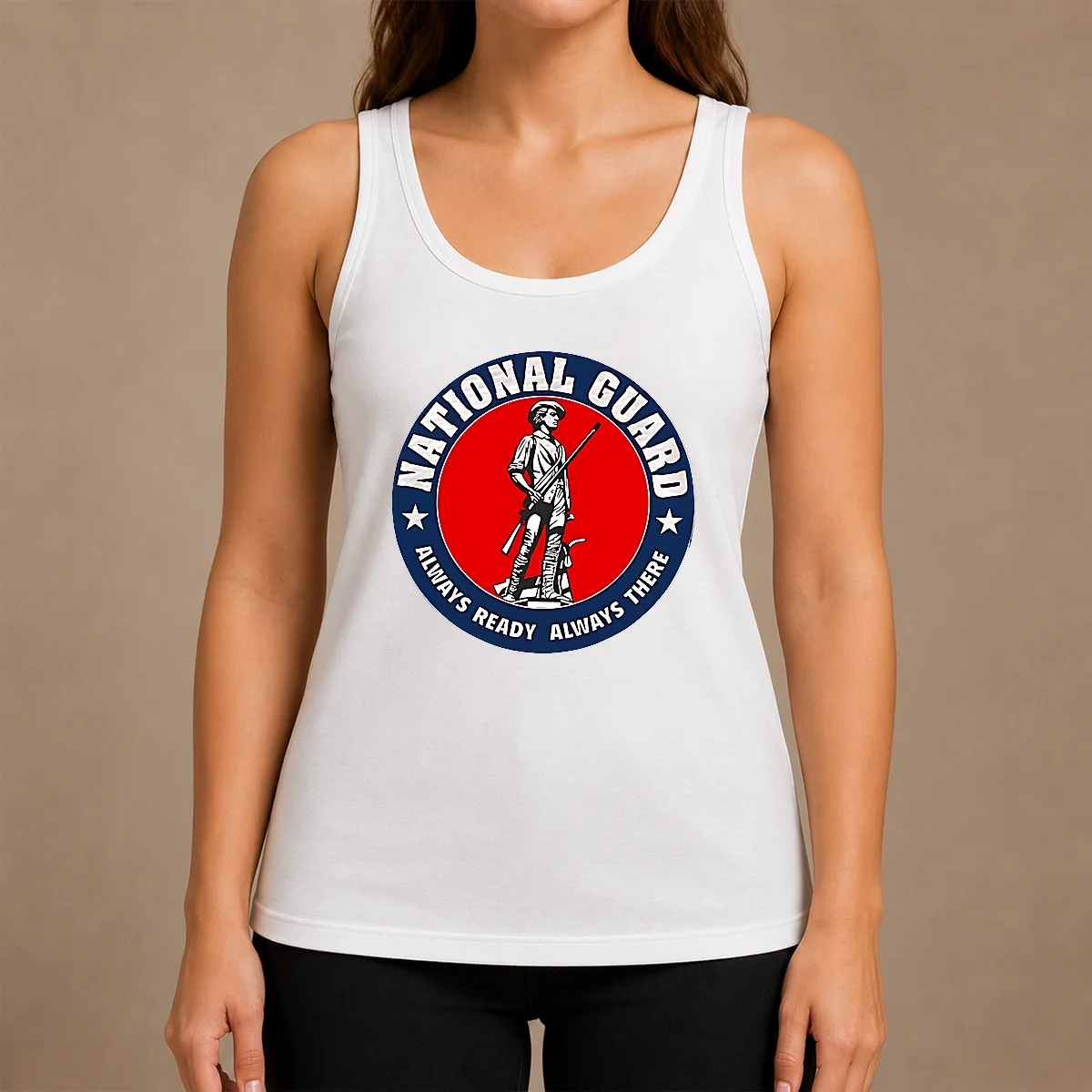 Hot Funny National Guard Always Ready Always There Tank Top Hot Funny National Guard Always Ready Always There Tank Top