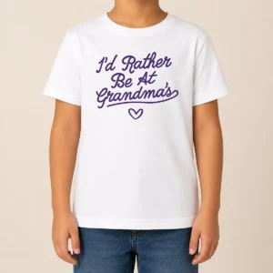 Hot Funny Rather Be At Grandma'S Lavender Onesie Kids T-Shirt