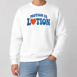 Hot Good Motion Is Lotion Fitness Exercise Motivation Sweater