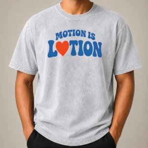 Hot Good Motion Is Lotion Fitness Exercise Motivation Washed T-Shirt