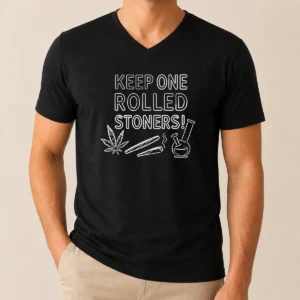 Hot Keep One Rolled Stoners V-Neck Shirt