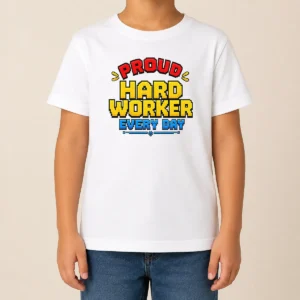 Hot Nice Labour Day Pride Pixel For Hard Workers Kids T-Shirt