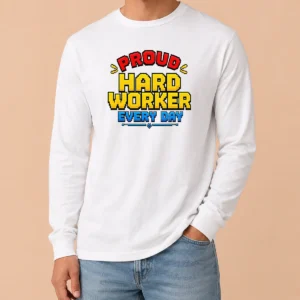 Hot Nice Labour Day Pride Pixel For Hard Workers Long Sleeve Shirt