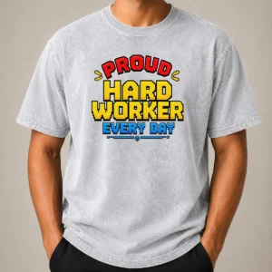 Hot Nice Labour Day Pride Pixel For Hard Workers Washed T-Shirt