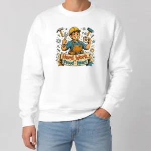 Hot Official Labour Day Proud Worker Doodle Sweater