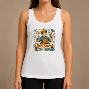 Hot Official Labour Day Proud Worker Doodle Tank Top